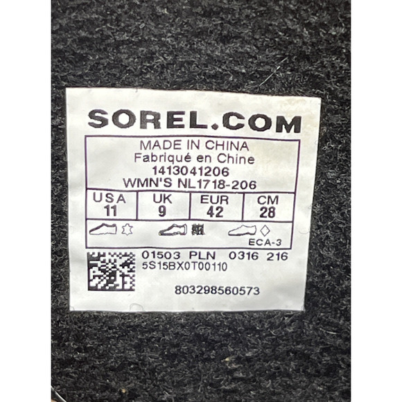 Sorel Premium Duck Boots Womens 11 Brown Waterproof Leather (NL1718-206) Rubber - Picture 3 of 13